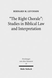 Produktbild: 'The Right Chorale': Studies in Biblical Law and Interpretation