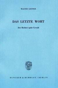 Produktbild: Das letzte Wort.