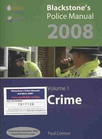 Produktbild: Blackstone's Police Manuals 2008: Four Volume Set