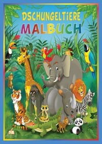 Produktbild: Dschungeltiere Malbuch