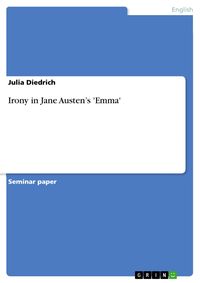 Produktbild: Irony in Jane Austen's 'Emma'