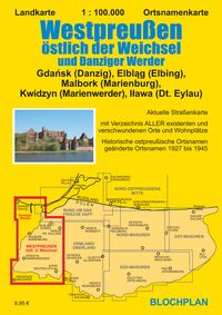 Bild vom Artikel Landkarte Westpreußen östlich der Weichsel und Danziger Werder 1:100.000 vom Autor Dirk Bloch