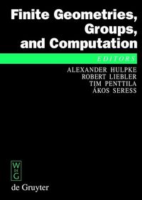 Produktbild: Finite Geometries, Groups, and Computation