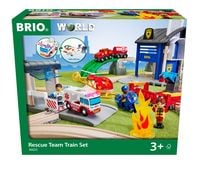 Produktbild: BRIO World - Polizei und Feuerwehr Set Deluxe