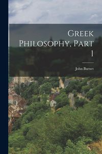Produktbild: Greek Philosophy, Part 1