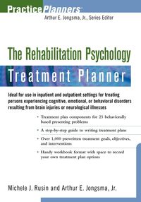 Produktbild: The Rehabilitation Psychology Treatment Planner