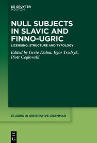 Produktbild: Null Subjects in Slavic and Finno-Ugric
