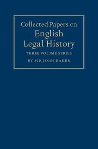 Produktbild: Collected Papers on English Legal History