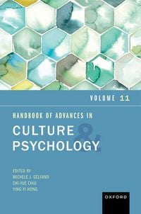Produktbild: Handbook of Advances in Culture and Psychology