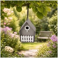Produktbild: HTI-Living Vogelhaus Nessa, grau Vogelhaus Nessa, grau