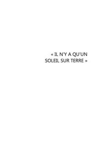 Produktbild: Il n'y a qu'un soleil sur terre