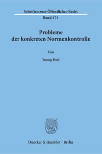 Produktbild: Probleme der konkreten Normenkontrolle,