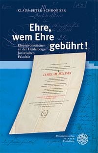 Produktbild: Ehre, wem Ehre gebührt!
