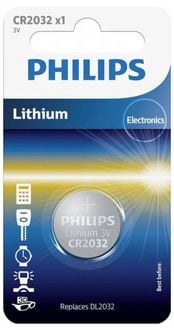 Produktbild: Philips Knopfzelle CR2032 3V 1 St. Lithium Minicells