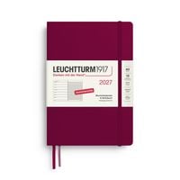 Produktbild: Wochenkalender & Notizbuch Medium (A5) 2027, Port Red, Deutsch