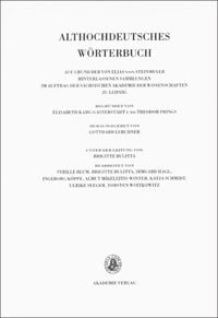 Produktbild: Althochdeutsches W&ouml;rterbuch / Band V: K-L, 8. Lieferung (kurzl&icirc;h bis lant)