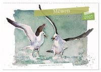 Produktbild: M&ouml;wen - Aquarelle von Julia Pasinski (Wandkalender 2027 DIN A2 quer), CALVENDO Monatskalender
