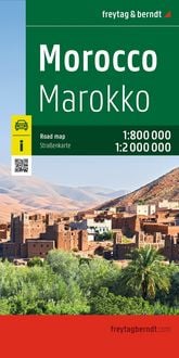 Produktbild: Freytag & berndt Stra&szlig;enkarte Marokko 1:800.000