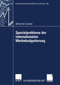 Produktbild: Spezialprobleme der internationalen Werbebudgetierung