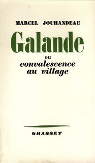 Produktbild: Galande ou convalescence au village