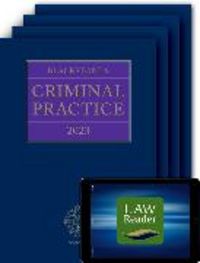 Produktbild: Blackstone's Criminal Practice 2023 Digital