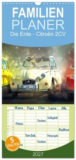 Produktbild: Familienplaner 2027 - Die Ente - Citro&euml;n 2CV mit 5 Spalten (Wandkalender, 21 x 45 cm) CALVENDO