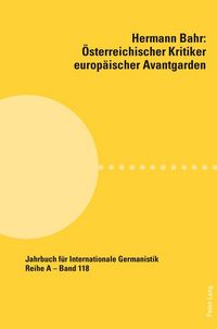 Produktbild: Hermann Bahr &ndash; &Ouml;sterreichischer Kritiker europ&auml;ischer Avantgarden