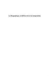 Produktbild: Le biographique, la reflexivite, et les temporalites - artic