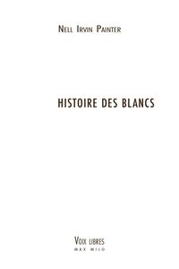 Produktbild: Histoire des Blancs