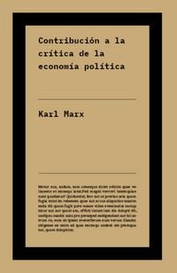 Produktbild: Contribuci&oacute;n a la cr&iacute;tica de la econom&iacute;a pol&iacute;tica