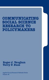 Produktbild: Communicating Social Science Research to Policy Makers