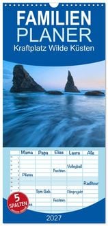 Produktbild: Familienplaner 2027 - Kraftplatz Wilde K&uuml;sten mit 5 Spalten (Wandkalender, 21 x 45 cm) CALVENDO