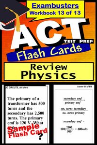 Produktbild: ACT Test Prep Physics Review--Exambusters Flash Cards--Workbook 13 of 13