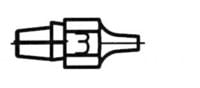 Produktbild: Weller DX 113 HM Lotabsaugd&uuml;se Spitzen-Gr&ouml;&szlig;e 1.2mm Spitzen-L&auml;nge 23mm Inhalt 1St.