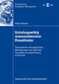 Produktbild: Gr&uuml;ndungserfolg wissensintensiver Dienstleister
