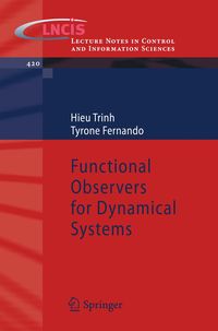 Produktbild: Functional Observers for Dynamical Systems