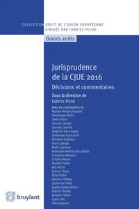 Produktbild: Jurisprudence de la Cjue 2016