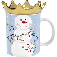 Produktbild: Sheepworld Tasse mit Krone Motiv "Schneemann"