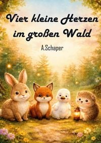 Produktbild: Vier kleine Herzen im gro&szlig;en Wald