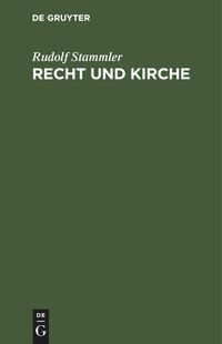 Produktbild: Recht und Kirche