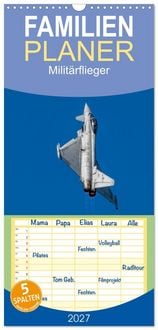 Produktbild: Familienplaner 2027 - Milit&auml;rflieger mit 5 Spalten (Wandkalender, 21 x 45 cm) CALVENDO