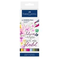 Produktbild: Faber-Castell Tuschestift Dual Marker Goldfaber Aqua, Lettering, 6er Set