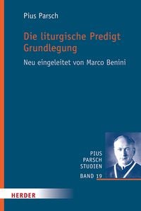 Produktbild: Die liturgische Predigt. Grundlegung