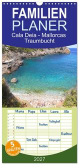 Produktbild: Familienplaner 2027 - Cala Deia - Mallorcas Traumbucht mit 5 Spalten (Wandkalender, 21 x 45 cm) CALVENDO