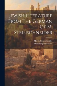 Produktbild: Jewish Literature From The German Of M. Steinschneider