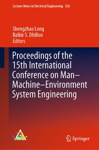 Produktbild: Proceedings of the 15th International Conference on Man&ndash;Machine&ndash;Environment System Engineering