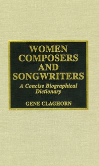Produktbild: Claghorn, C: Women Composers and Songwriters