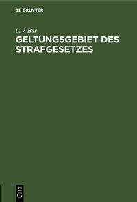 Produktbild: Geltungsgebiet des Strafgesetzes