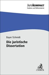 Produktbild: Die juristische Dissertation