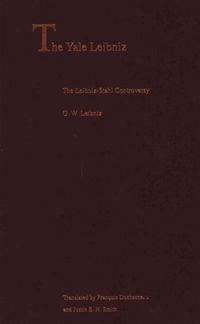 Produktbild: Leibniz, G: Leibniz-Stahl Controversy
